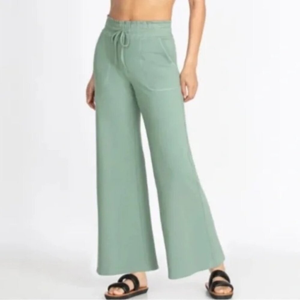 Johnny Was Sage Green Wide Leg Pants